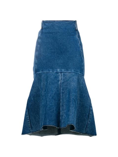BALENCIAGA Godet peplum-style skirt