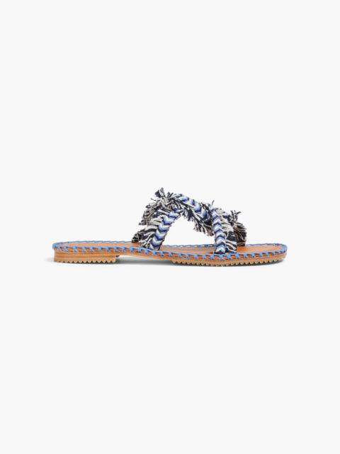 Zimmermann Fringed braided cord sandals