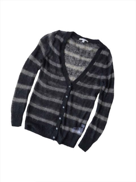 Other Designers Kurt Cobain Iconic Mohair Striped Cardigan Uniqlo