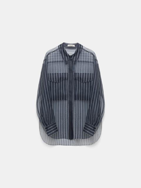 DOROTHEE SCHUMACHER TRANSPARENT STRIPE blouse