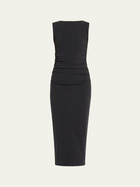 VERONICA BEARD Charissa High-Neck Midi Dress