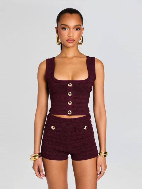 RETROFÊTE NELLA BANDAGE KNIT TOP