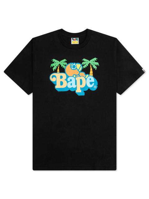 A BATHING APE® COLORS MILO ON BAPE SUMMER TEE - BLACK