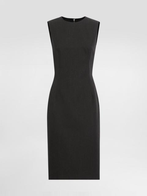 Dolce & Gabbana Woolen calf-length sheath dress