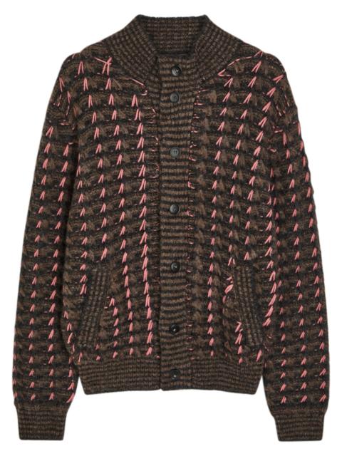 Canali Canali Embroidered Wool-blend Cardigan