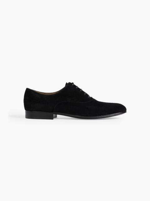 Gianvito Rossi Vittorio suede derby shoes