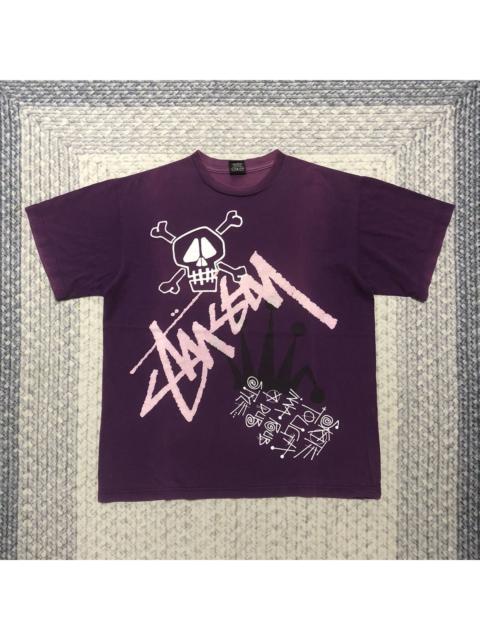 Stüssy 🔥Rare Sunfaded Vintage Stussy ‘Rat Patrol’ Multilogo Tees