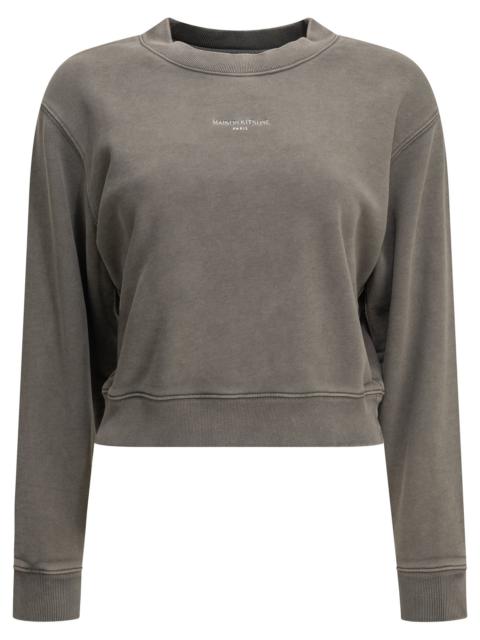 Maison Kitsuné Maison Kitsuné Crewneck Sweatshirt Grey Women
