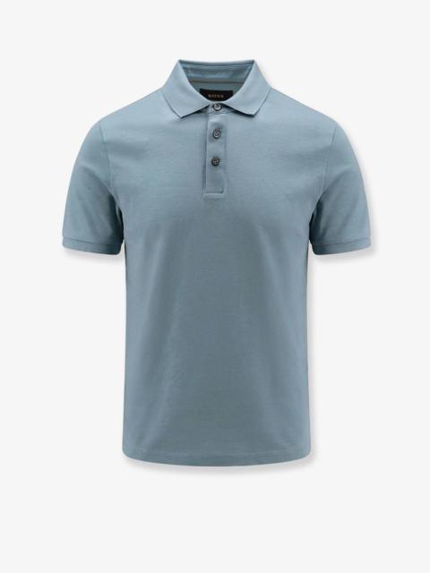 BOSS Boss Perry Cotton Polo Shirt Blue