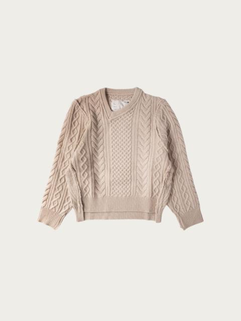 CAMIEL FORTGENS Frankenstein Cable Knit - Natural Off-White