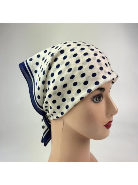 Other Designers Vintage - YSL Polkadot bandana handkerchief neckerchief scarf turban