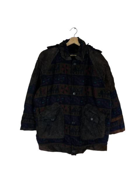 Other Designers VINTAGE SUEDE LEATHER JACKET WINDARMOR NAVAJO DESIGN