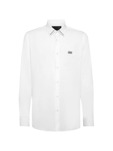 PHILIPP PLEIN stud-detailing poplin shirt