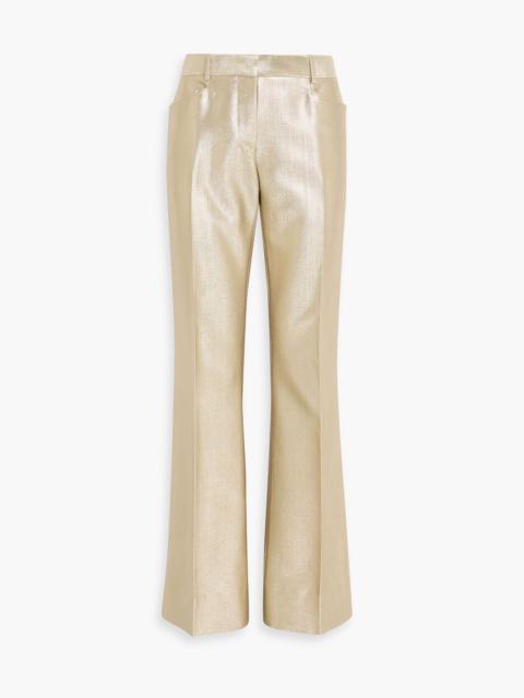 TOM FORD Wool-blend lamé straight leg pants
