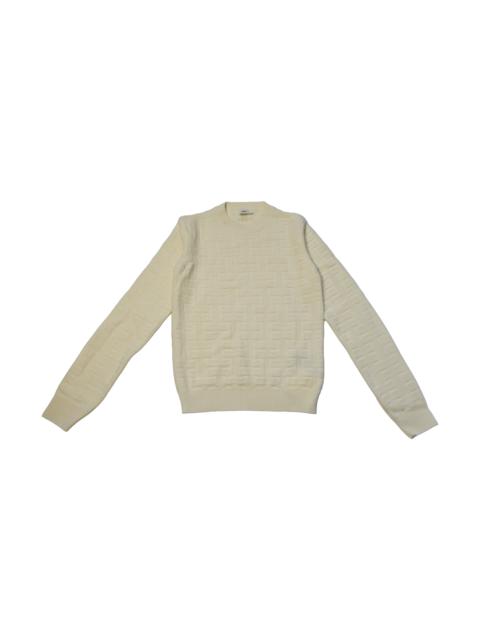 Hermès Hermes "H" L/S Jacquard Sweater Blanc Casse
