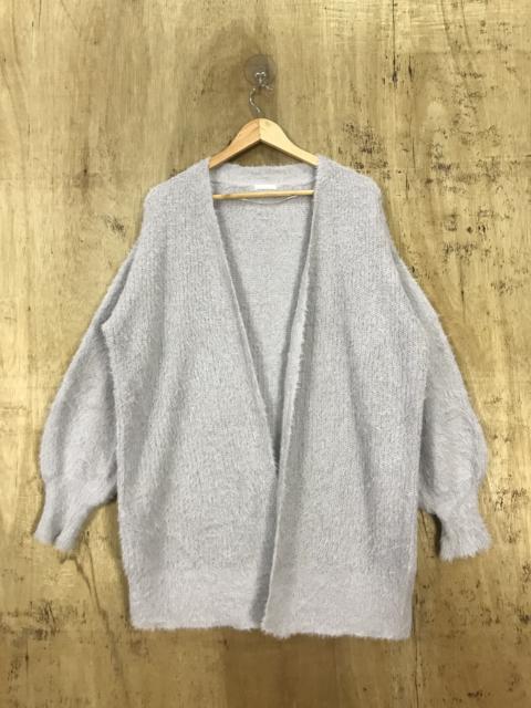 Other Designers Aran Crafts - Unbrand Mohair Fur Shag Shaggy Open Unbutton Knit Cardigan