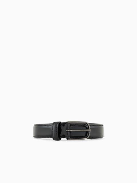 EMPORIO ARMANI Patent leather belt