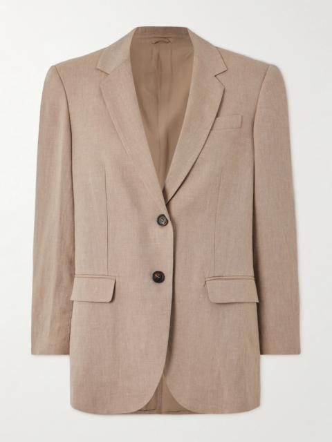 Brunello Cucinelli Linen And Wool-blend Blazer