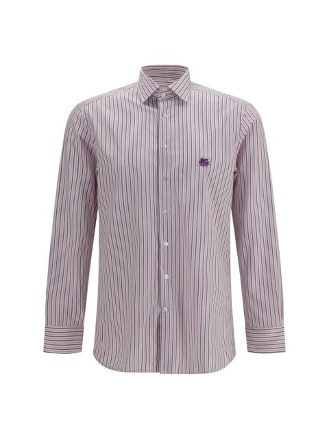 Etro Etro Roma Striped Cotton Shirt Multicolor Men