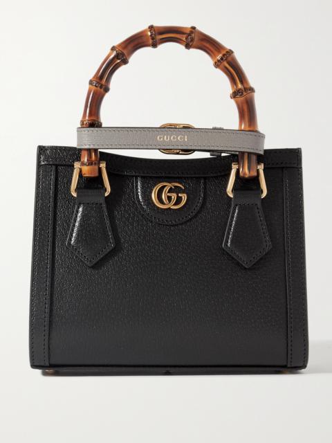 GUCCI Diana Mini Textured-leather Tote