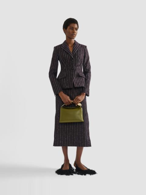 Erdem PINSTRIPE FITTED BLAZER