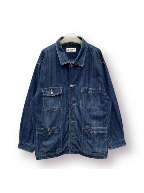 Other Designers Vintage - 🔥 Malfur Japan denim Chore Jacket - L