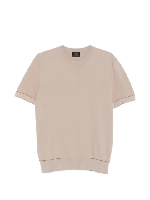 Brioni Brioni Contrast-trim T-shirt