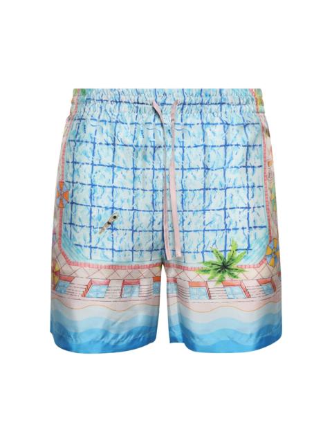 CASABLANCA Casablanca Silk Shorts With Drawstrings 'Le Plongeon'