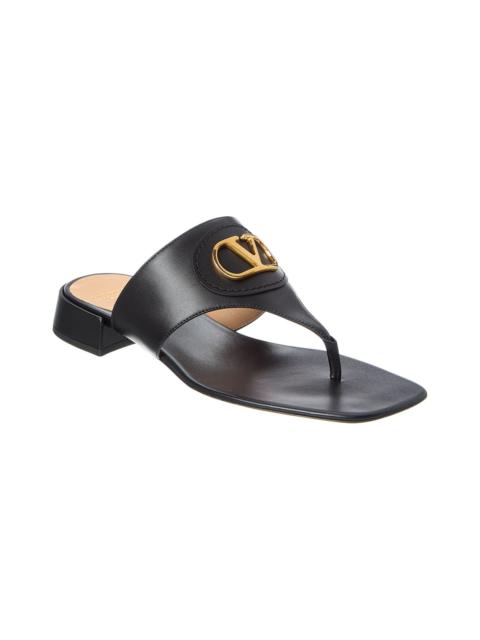 Valentino Valentino VLogo Signature Leather Sandal
