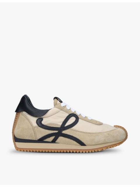 Loewe Flow Runner monogram leather and shell trainers