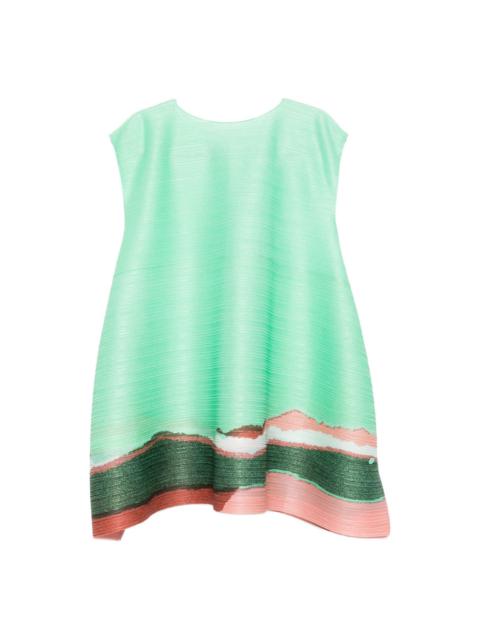 Grainy printed tunic