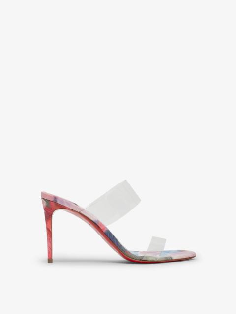 Christian Louboutin Just Nothing 85 Flower Mules