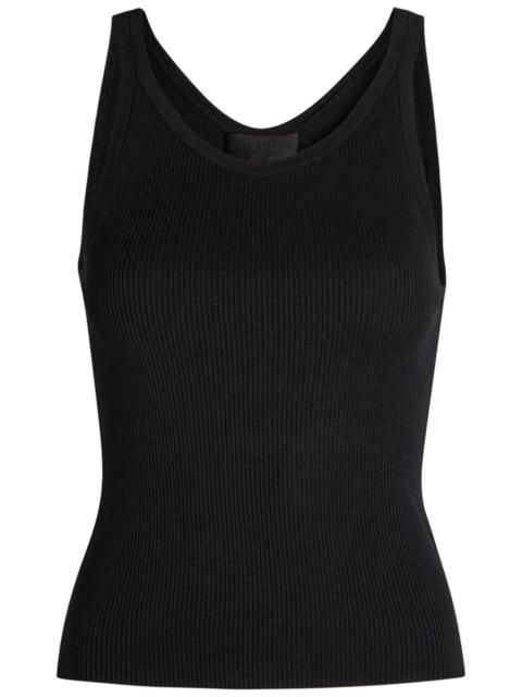 NILI LOTAN Nili Lotan Selah Ribbed Silk Tank
