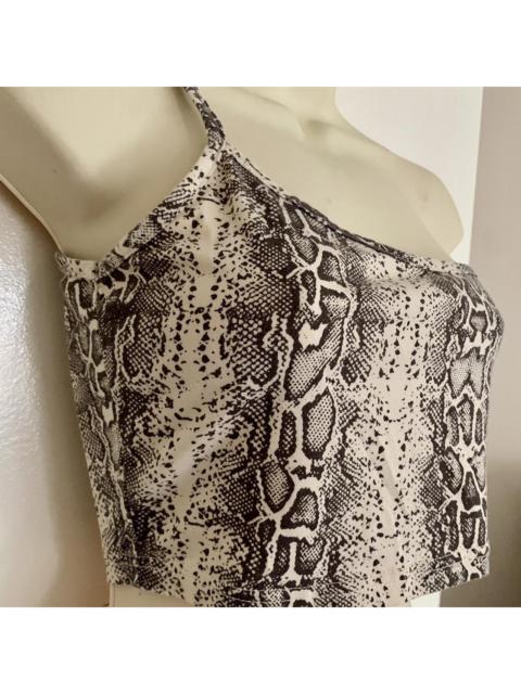 Other Designers Public Desire Women's Brown and Black Crop-top