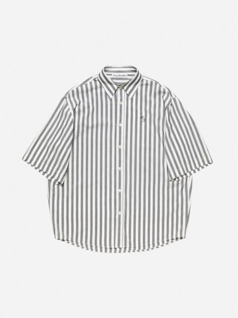 Acne Studios Stripe button-up shirt - Black/white
