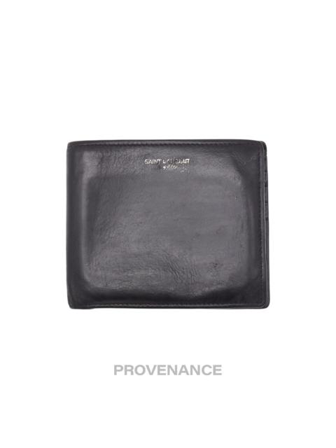 SAINT LAURENT Saint Laurent Paris SLP Logo Bifold Wallet - Black