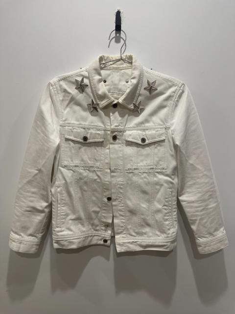 Givenchy Givenchy Metal Star White Denim Jacket