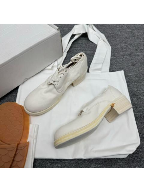 Guidi Guidi 792z white leather derby shoes