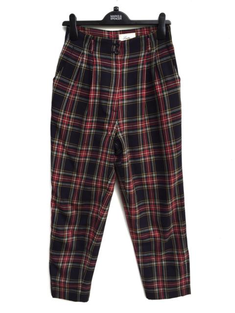 Other Designers Japanese Brand - Vintage Checkered High Waist Baggy Pants