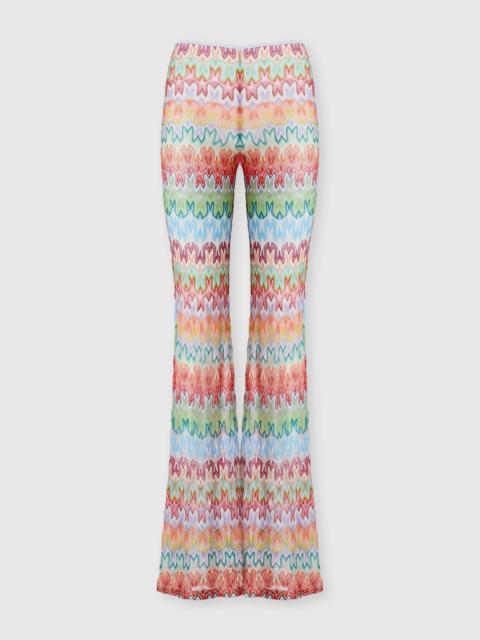 Missoni Missoni Flared Trousers In Floral-pattern Viscose in Pink Multi at Nordstrom