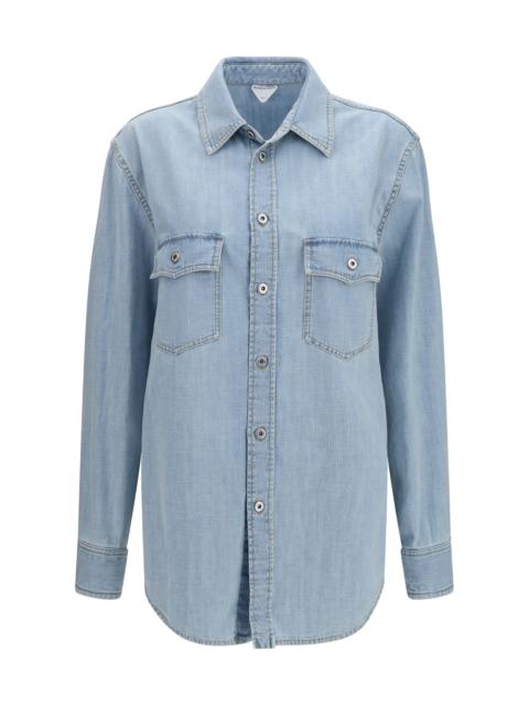 Bottega Veneta Bottega Veneta Women Sky Bleached Oversize Denim Shirt