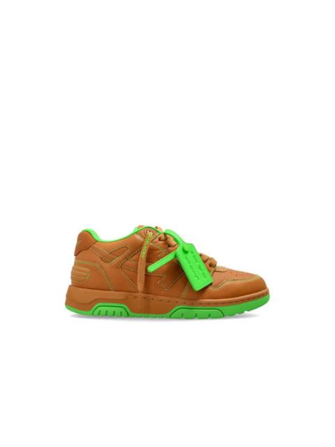Off-White OFF-WHITE Out Of Office Brown Green Sneakers New & Authentic