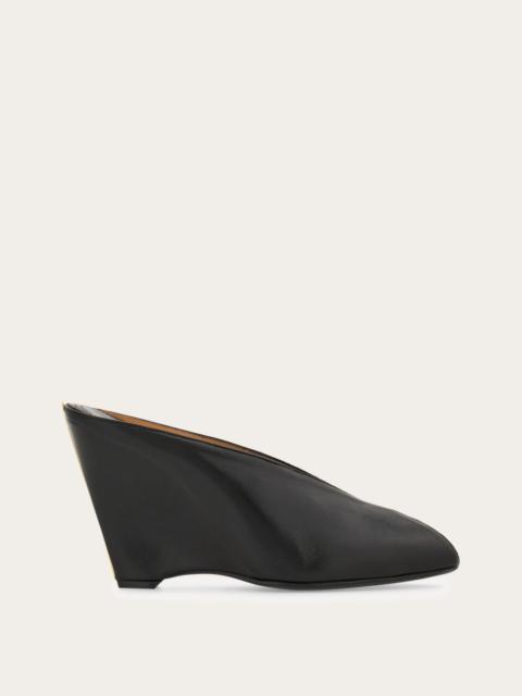 FERRAGAMO Peep toe mule