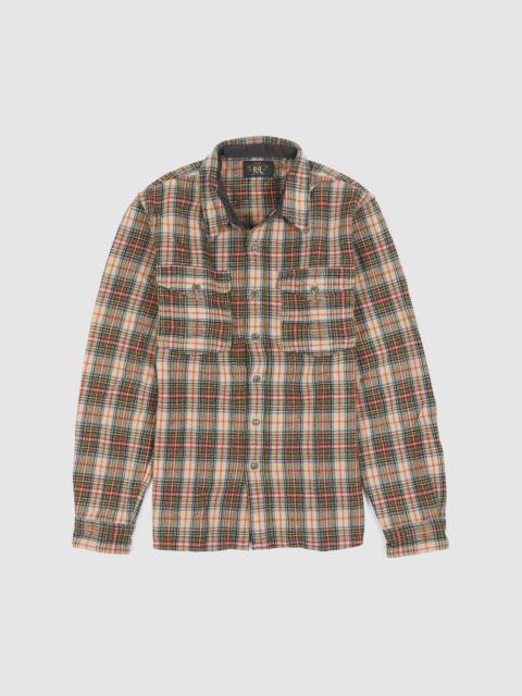 RRL by Ralph Lauren Double RL Plaid Wool-Blend Shirt