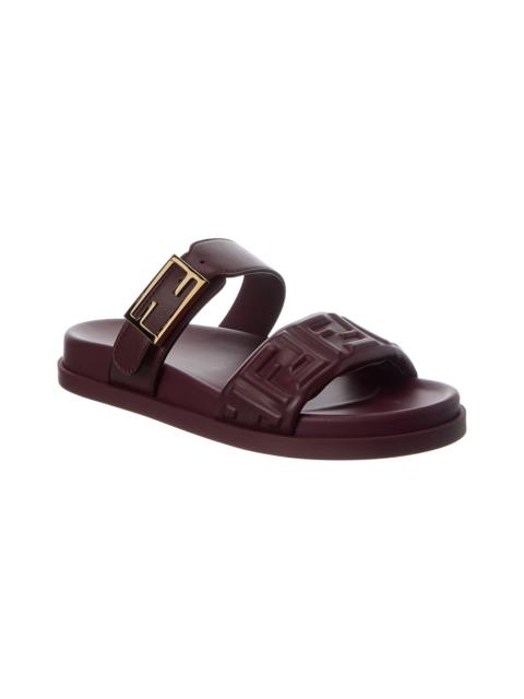 FENDI FENDI Feel FF Leather Sandal