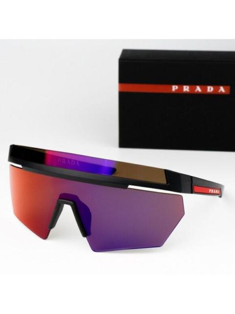 Prada NEW Prada Linea Rossa PS01YS 1BO02U Matte Black Mirror Orange Unisex Sunglasses