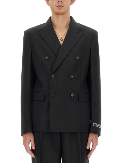 Versace Men Double-Breasted Blazer