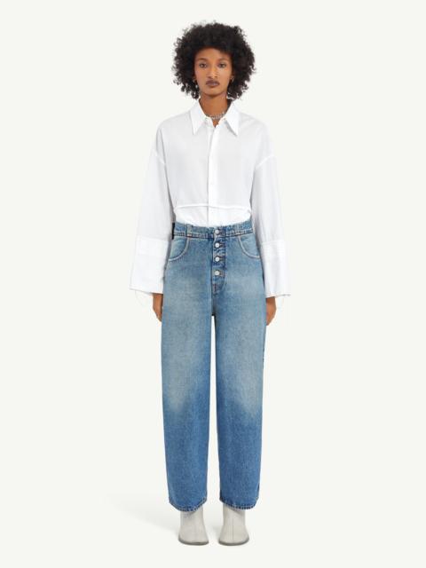MM6 Maison Margiela Light Blue Denim Trousers