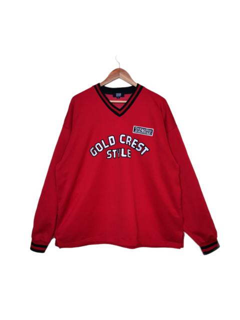 Other Designers Vintage - Bugle Boy Gold Crest Style Hip Hop V Neck Sweatshirt