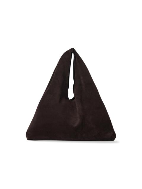 The Row Small Bindle Suede Bag brown